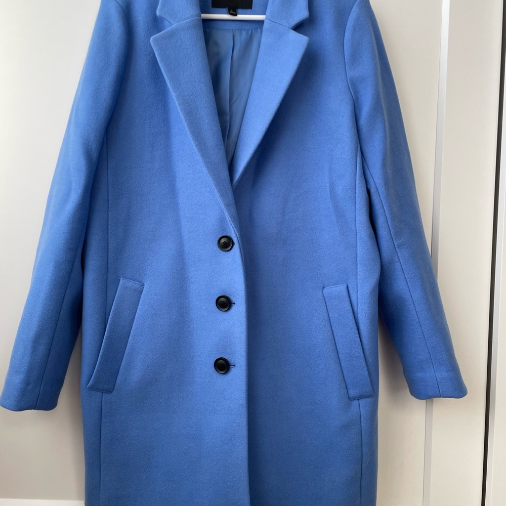 Elegant Blue Women's Coat